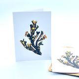note card standing up