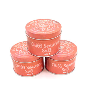 The Seaweed Food Co. 3 tins mild chilli seaweed salt